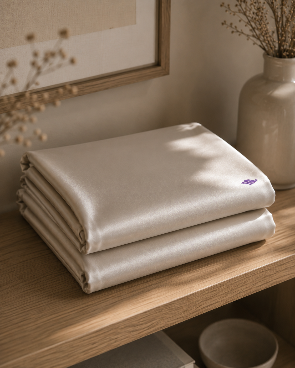 Oyster Shell - VellaMore’s Bespoke Pure Silk Pillowcase