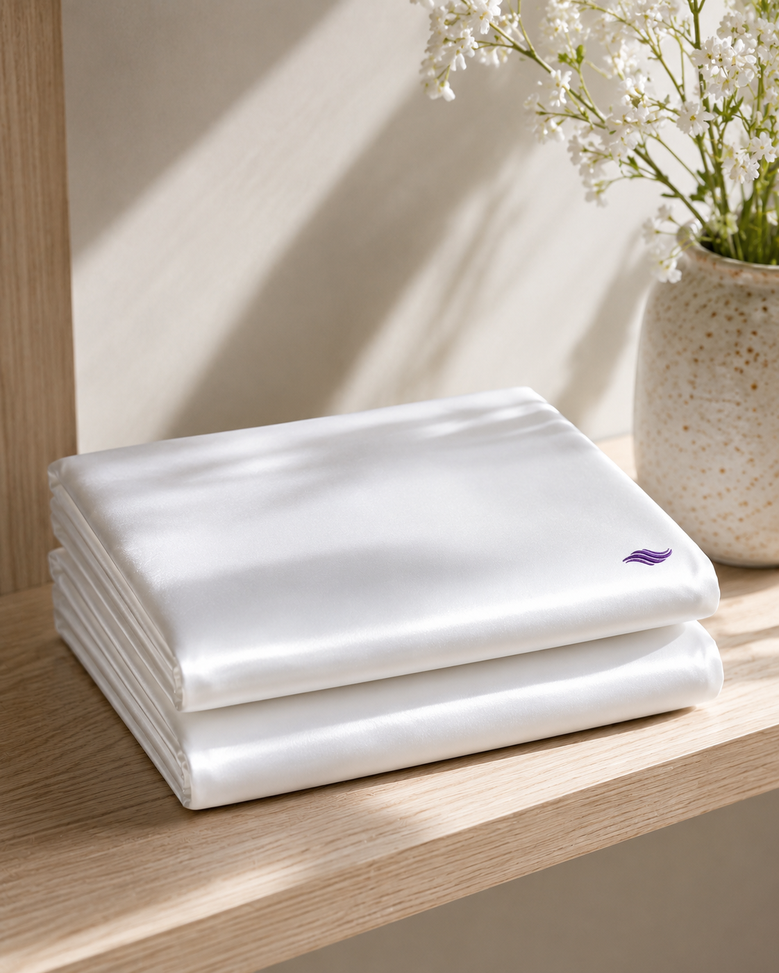 Frost White / Ice - VellaMore’s Bespoke Pure Silk Pillowcase