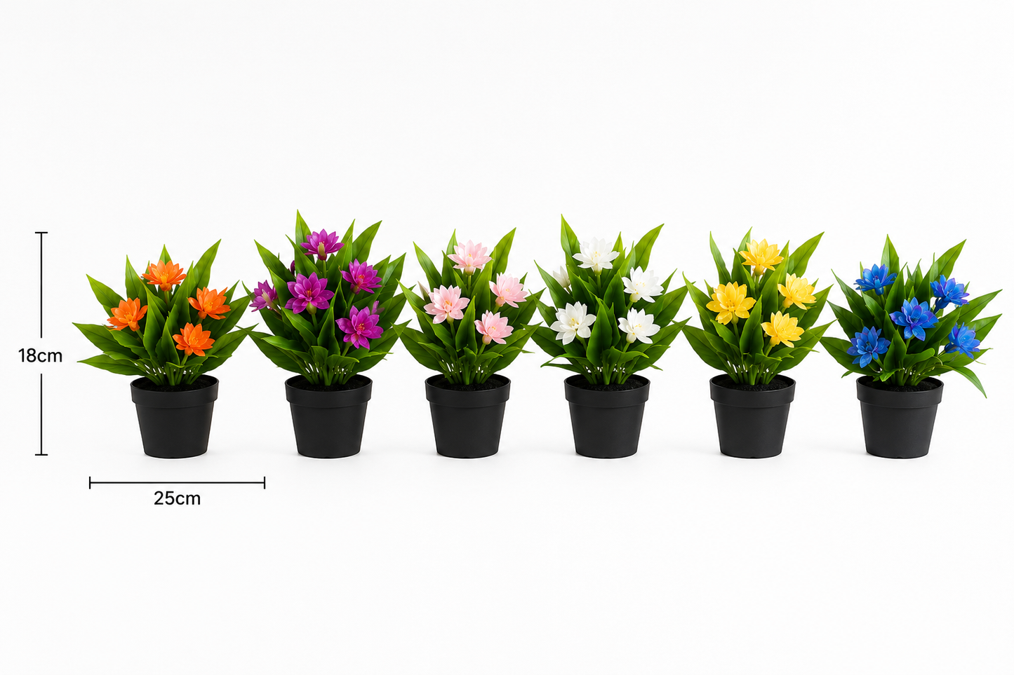 3-Pack Artificial Faux Freesia Plants