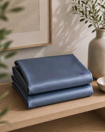 Slate Blue - VellaMore’s Bespoke Pure Silk Pillowcase