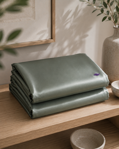 Sage/Eucalyptus - VellaMore’s Bespoke Pure Silk Pillowcase