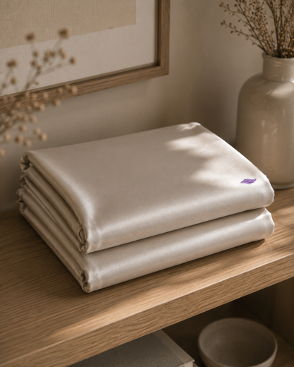 Oyster Shell - VellaMore’s Bespoke Pure Silk Pillowcase