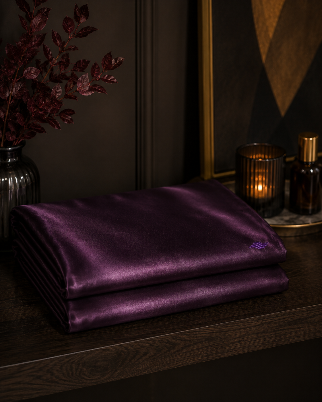 Dark Plum / Aubergine - VellaMore’s Bespoke Pure Silk Pillowcase