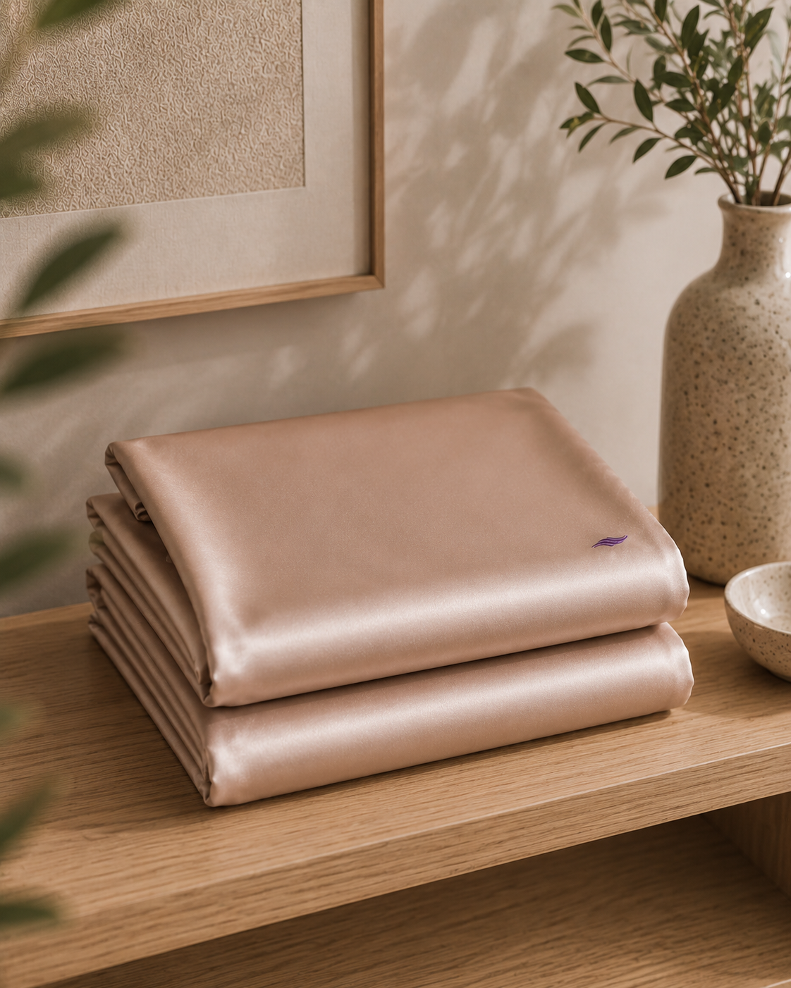 Taupe Blush - VellaMore’s Bespoke Pure Silk Pillowcase