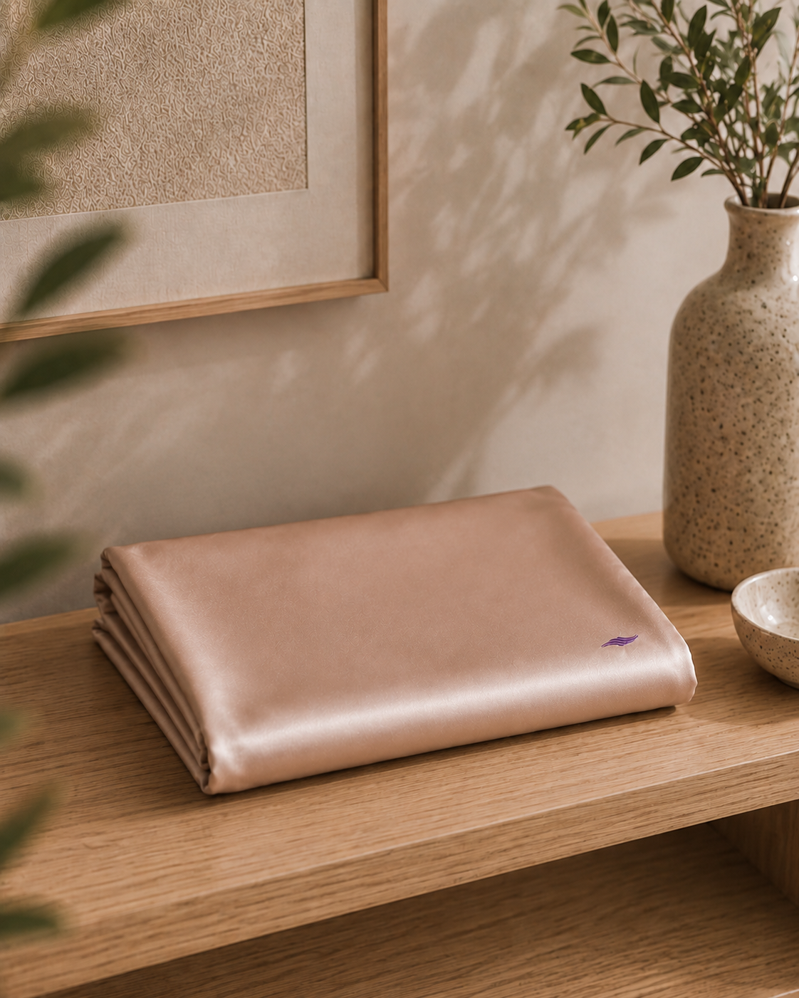 Taupe Blush - VellaMore’s Bespoke Pure Silk Pillowcase