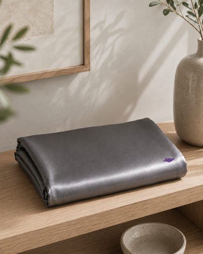 Pewter Gray - VellaMore’s Bespoke Pure Silk Pillowcase
