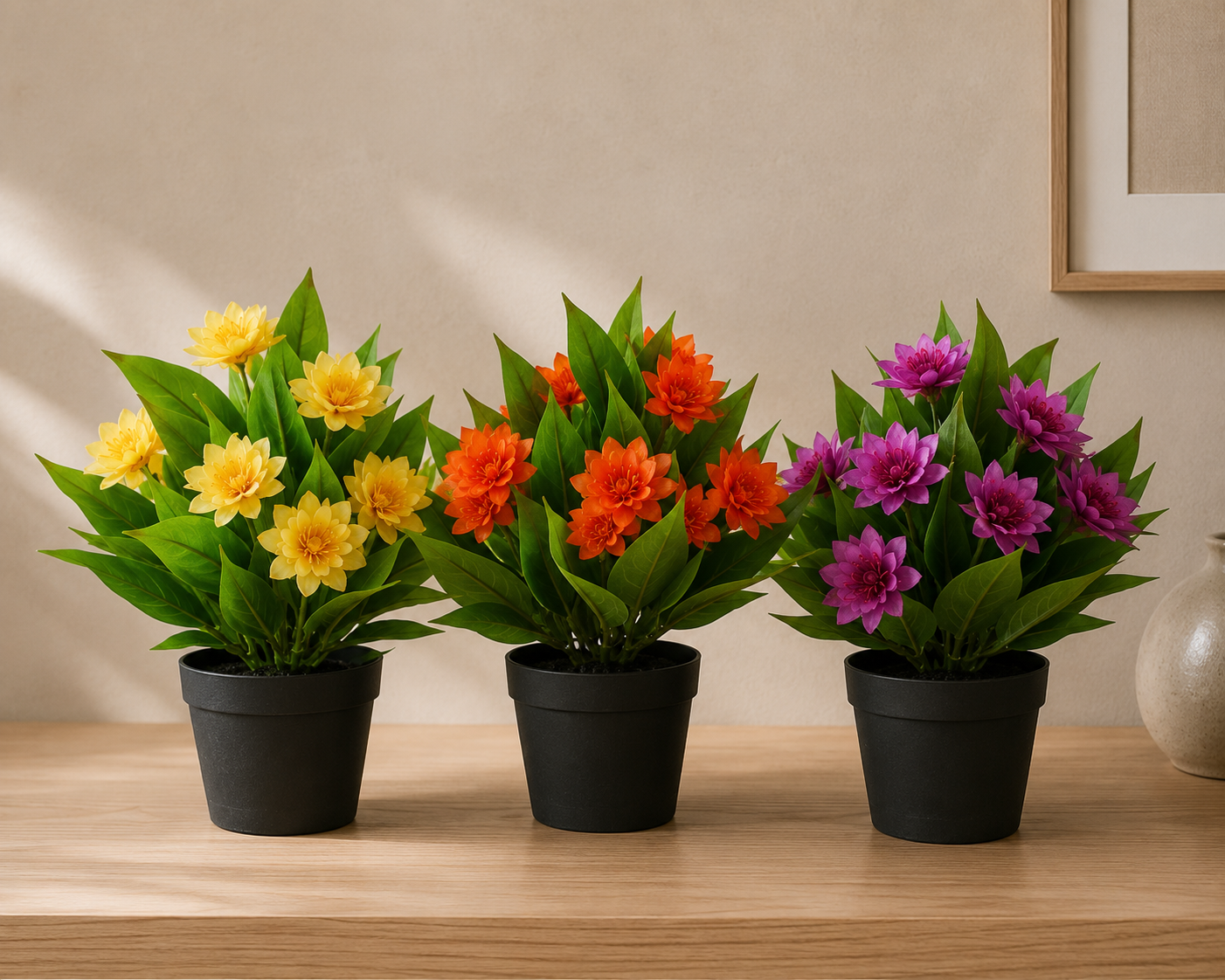 3-Pack Artificial Freesia Plants