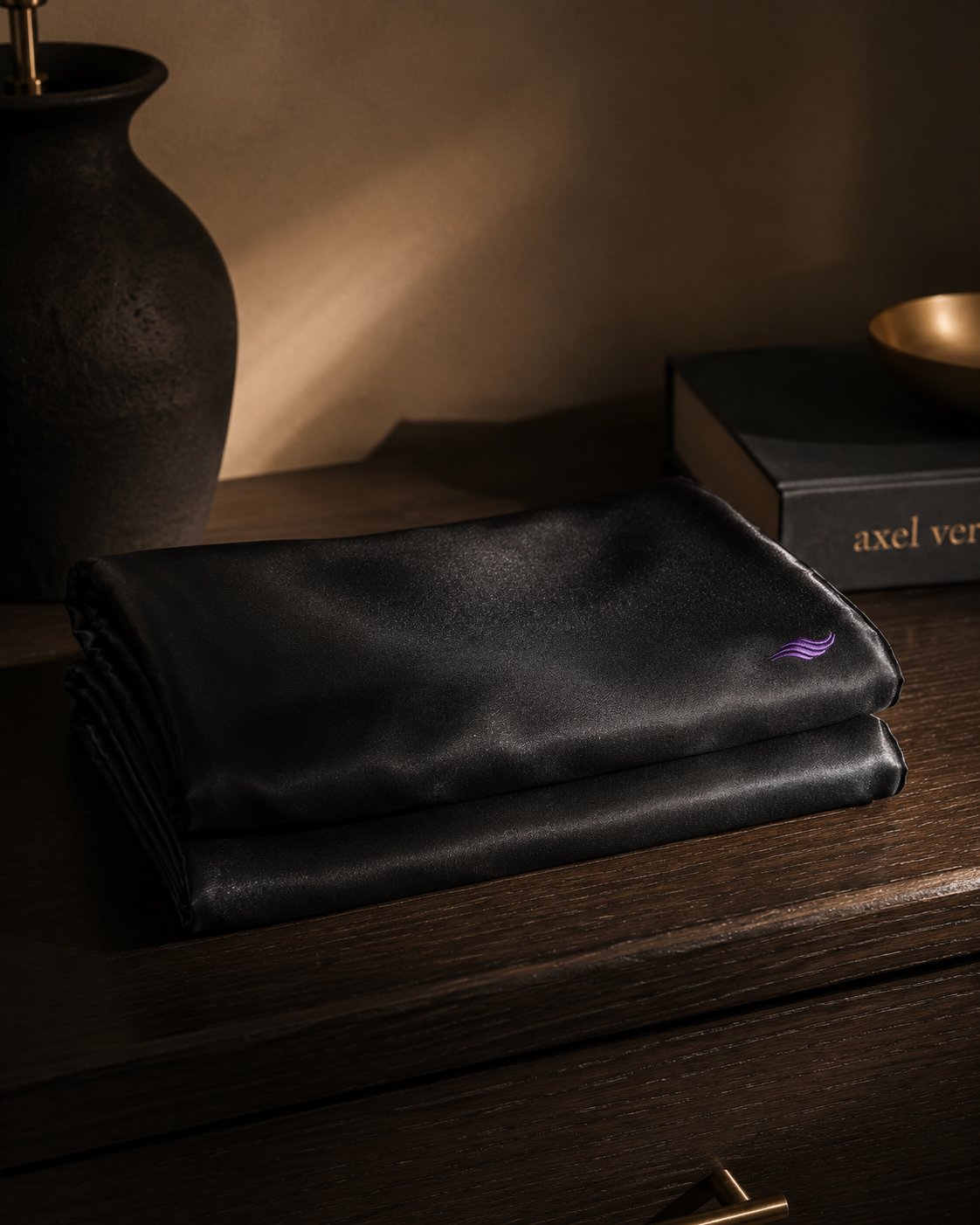 Charcoal / Near-Black - VellaMore’s Bespoke Pure Silk Pillowcase