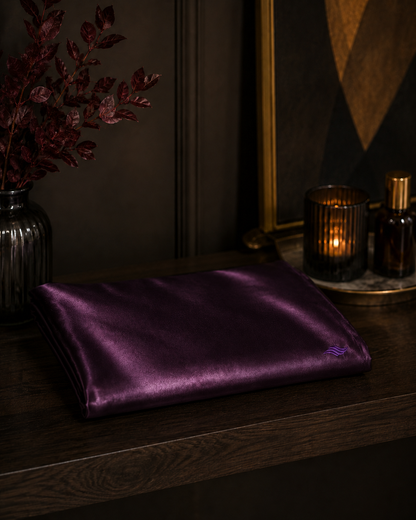 Dark Plum / Aubergine - VellaMore’s Bespoke Pure Silk Pillowcase