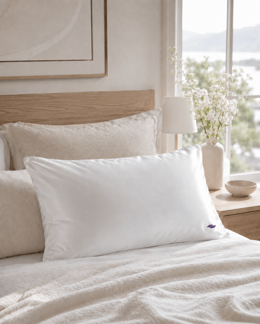 Frost White / Ice - VellaMore’s Bespoke Pure Silk Pillowcase