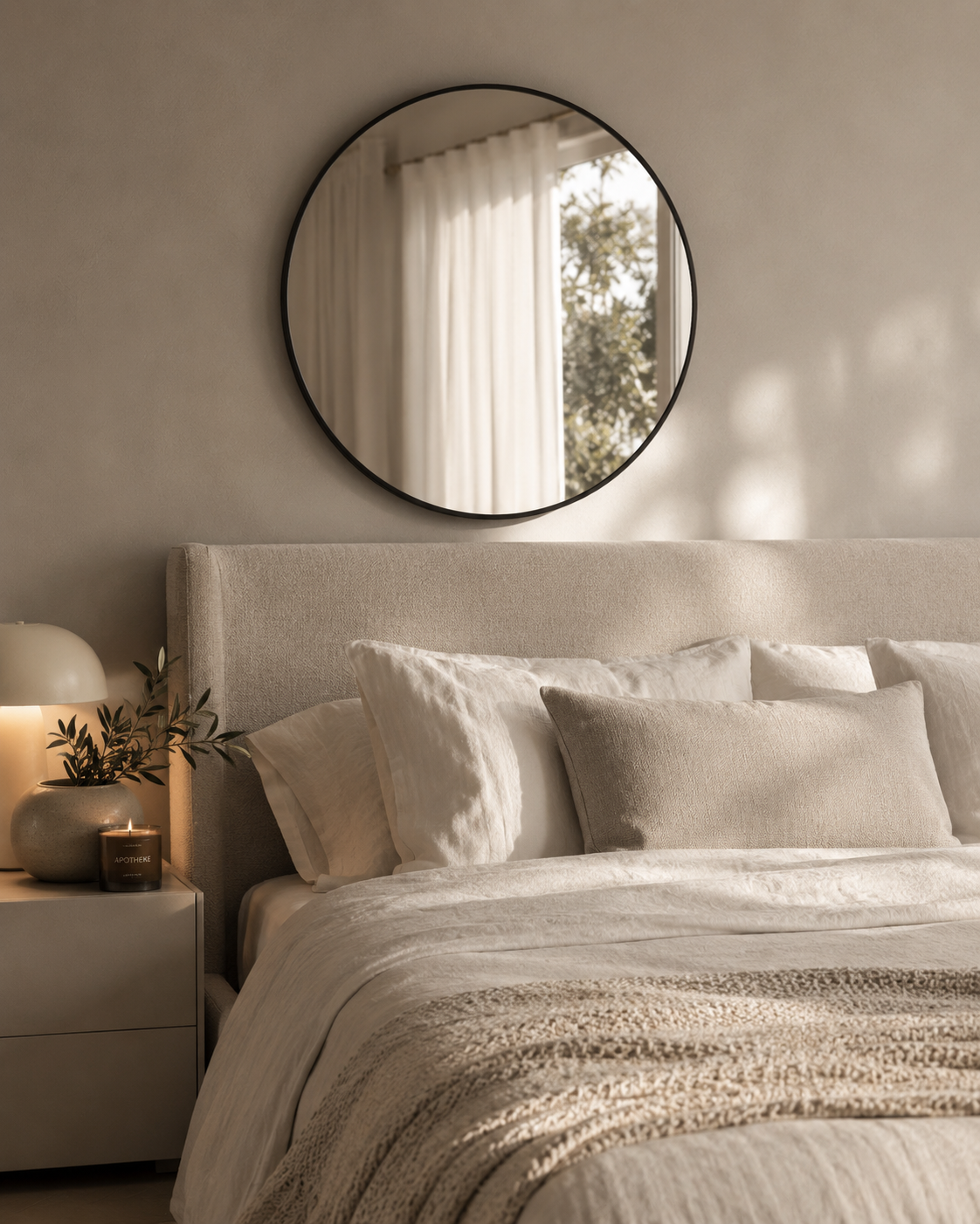 Black Halo Wall Mirror