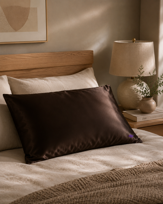Dark Espresso - VellaMore’s Bespoke Pure Silk Pillowcase