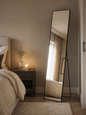 Black Slimline Full‑Length Mirror
