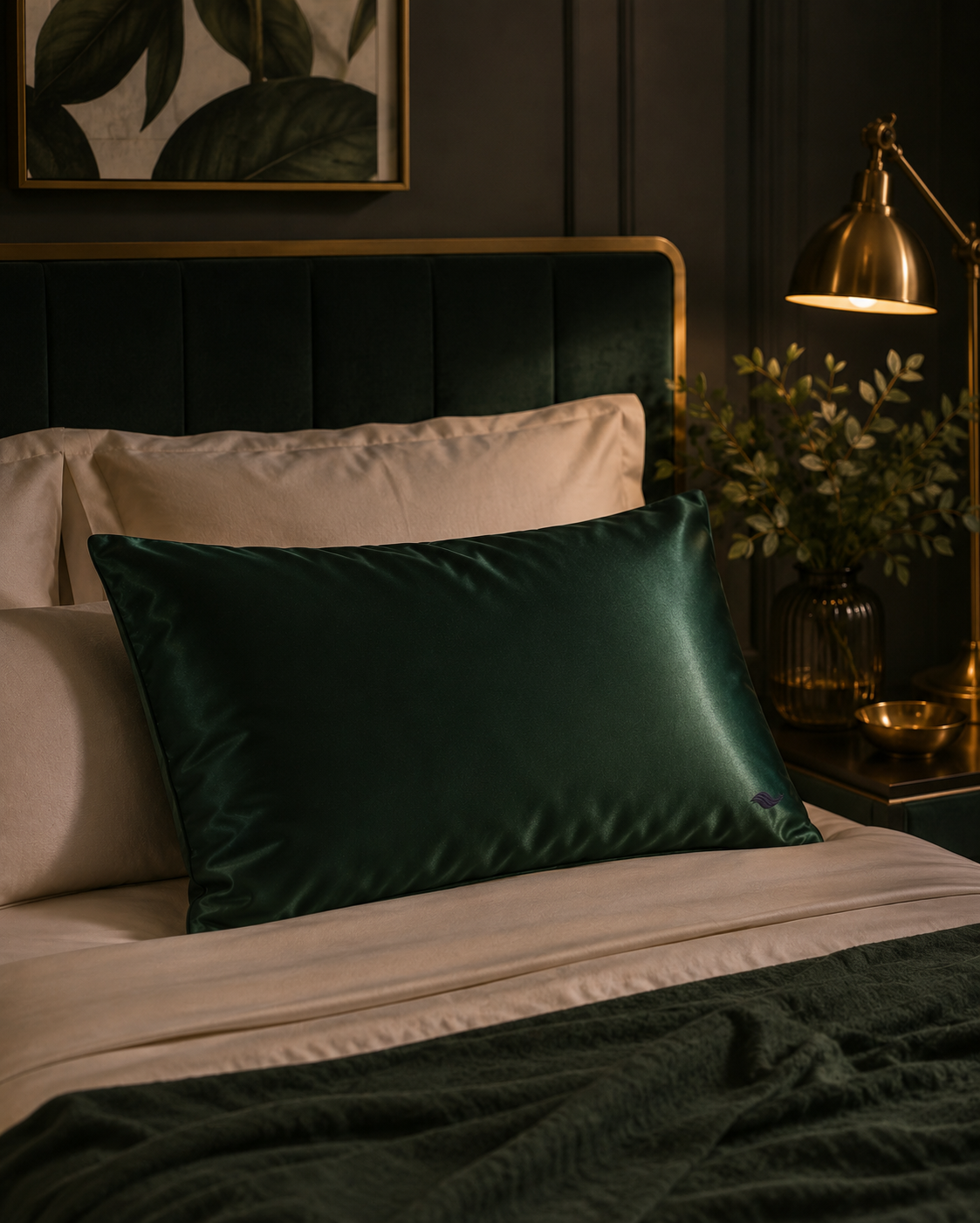 Emerald Hunter - VellaMore’s Bespoke Pure Silk Pillowcase