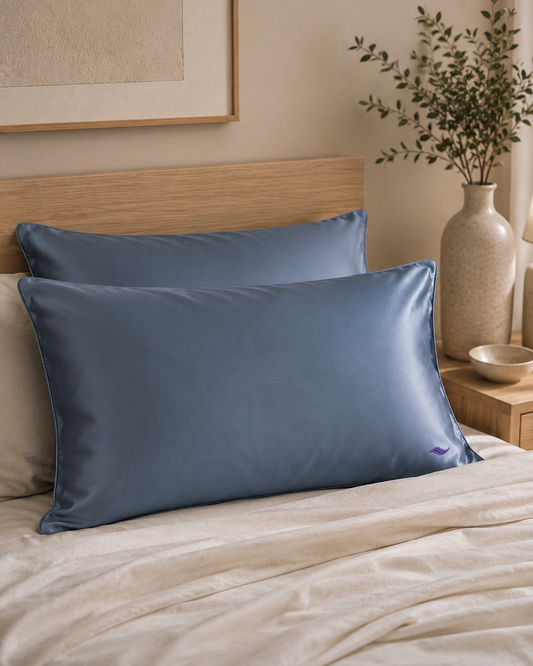 Slate Blue - VellaMore’s Bespoke Pure Silk Pillowcase