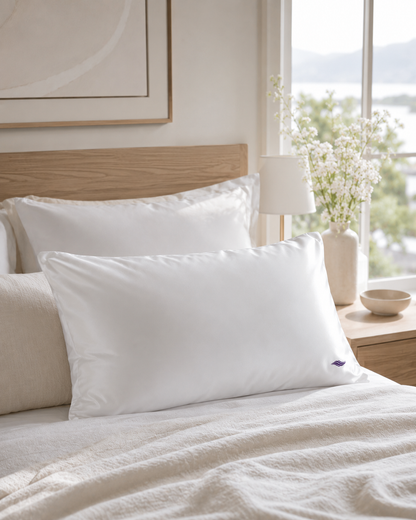 Frost White / Ice - VellaMore’s Bespoke Pure Silk Pillowcase