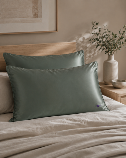 Sage/Eucalyptus - VellaMore’s Bespoke Pure Silk Pillowcase
