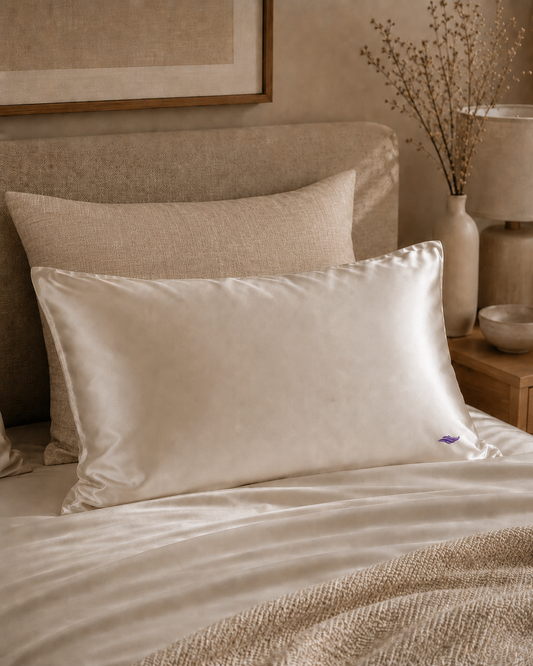 Oyster Shell - VellaMore’s Bespoke Pure Silk Pillowcase