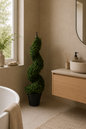 Spiral Artificial Boxwood Tower