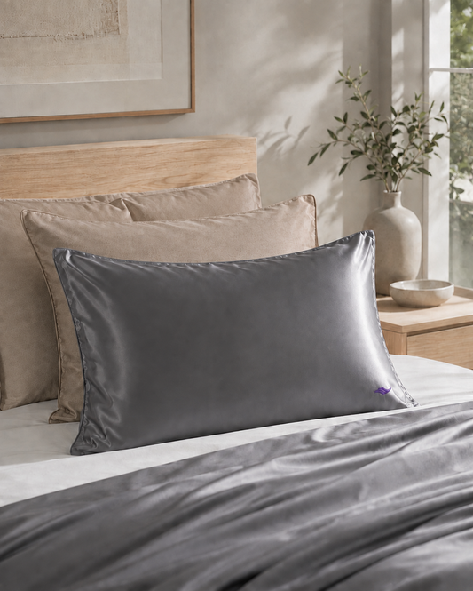 Pewter Gray - VellaMore’s Bespoke Pure Silk Pillowcase