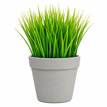 6-Pack Artificial Mini Grass Plant Bundle