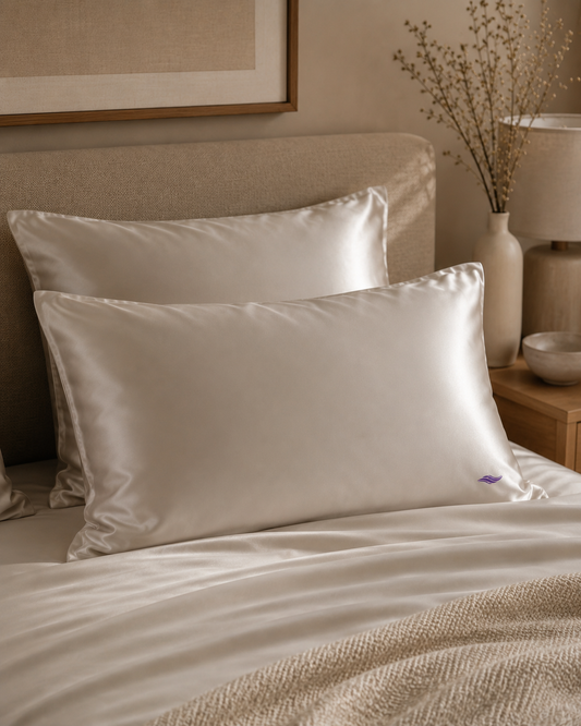Oyster Shell - VellaMore’s Bespoke Pure Silk Pillowcase