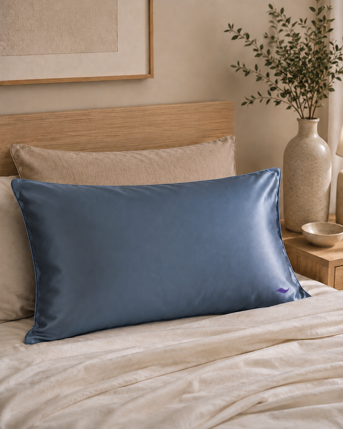 Slate Blue - VellaMore’s Bespoke Pure Silk Pillowcase