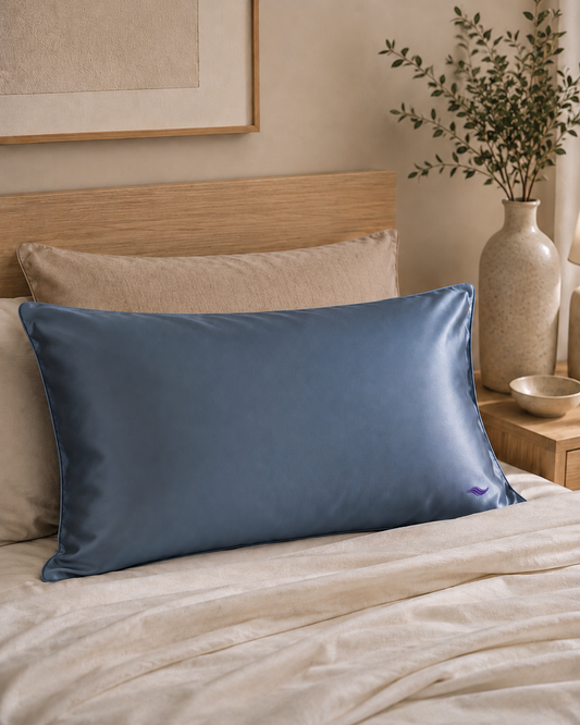 Slate Blue - VellaMore’s Bespoke Pure Silk Pillowcase