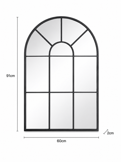 Luxe Arched Window Mirror