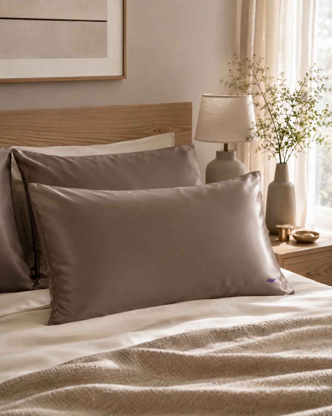 Mink/Sable - VellaMore’s Bespoke Pure Silk Pillowcase