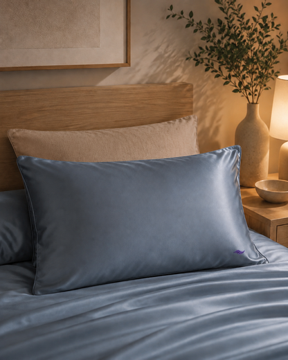 Slate Blue - VellaMore’s Bespoke Pure Silk Pillowcase