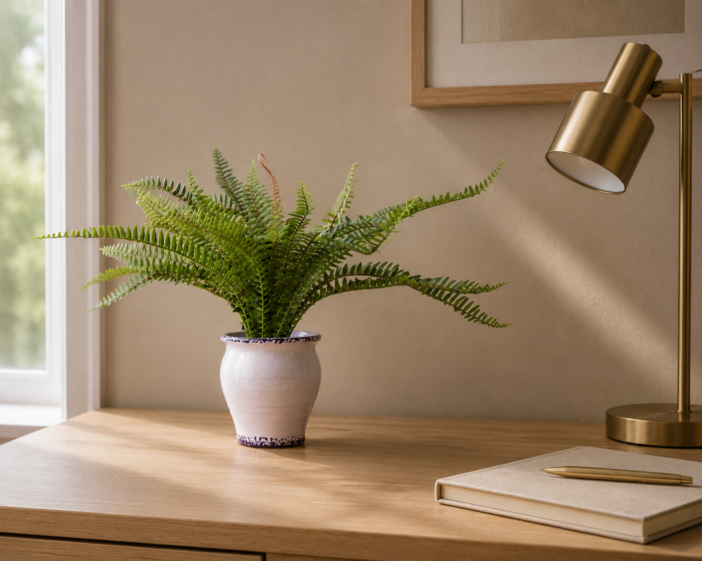 Potted Artificial Bushy Fern