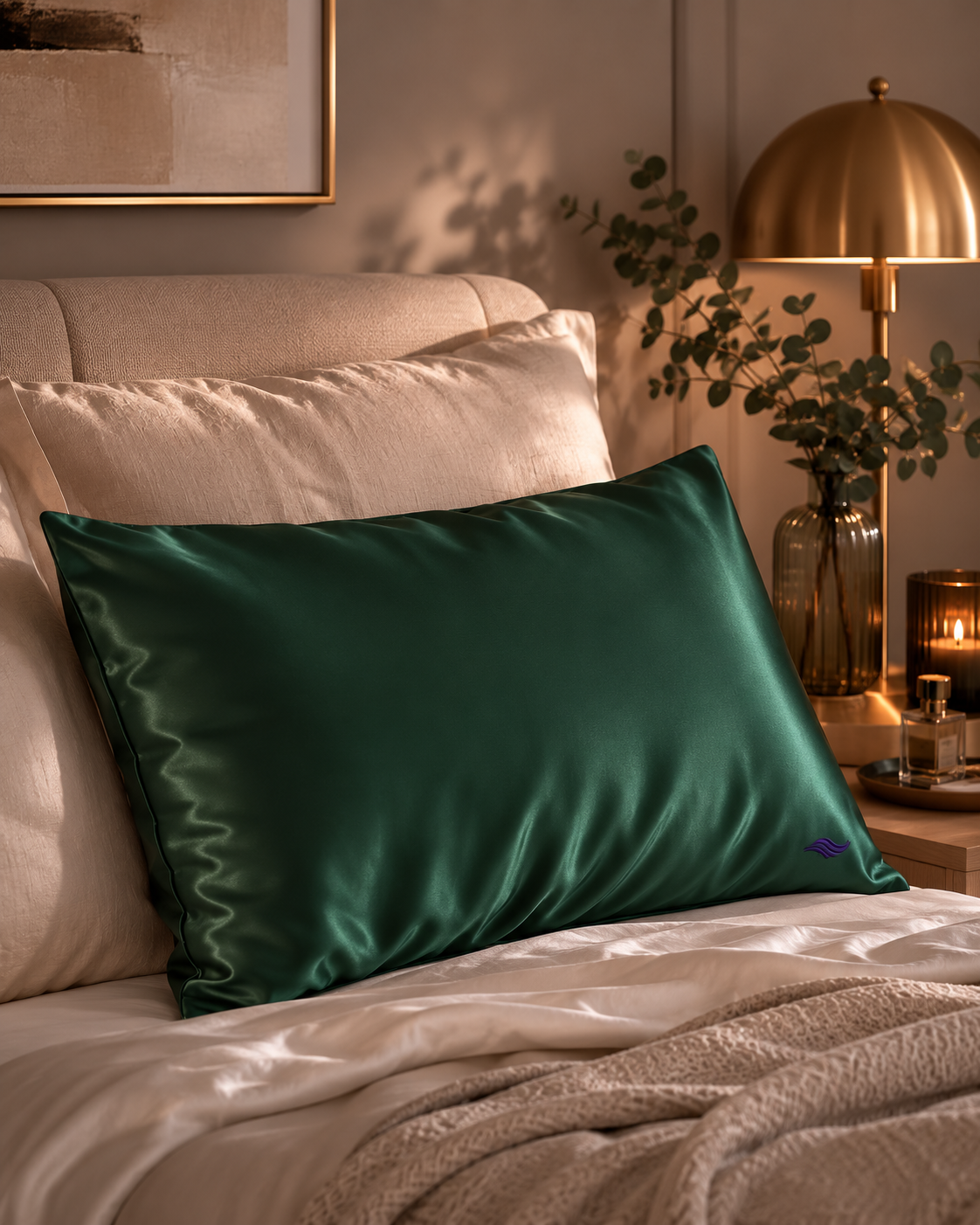 Emerald Hunter - VellaMore’s Bespoke Pure Silk Pillowcase