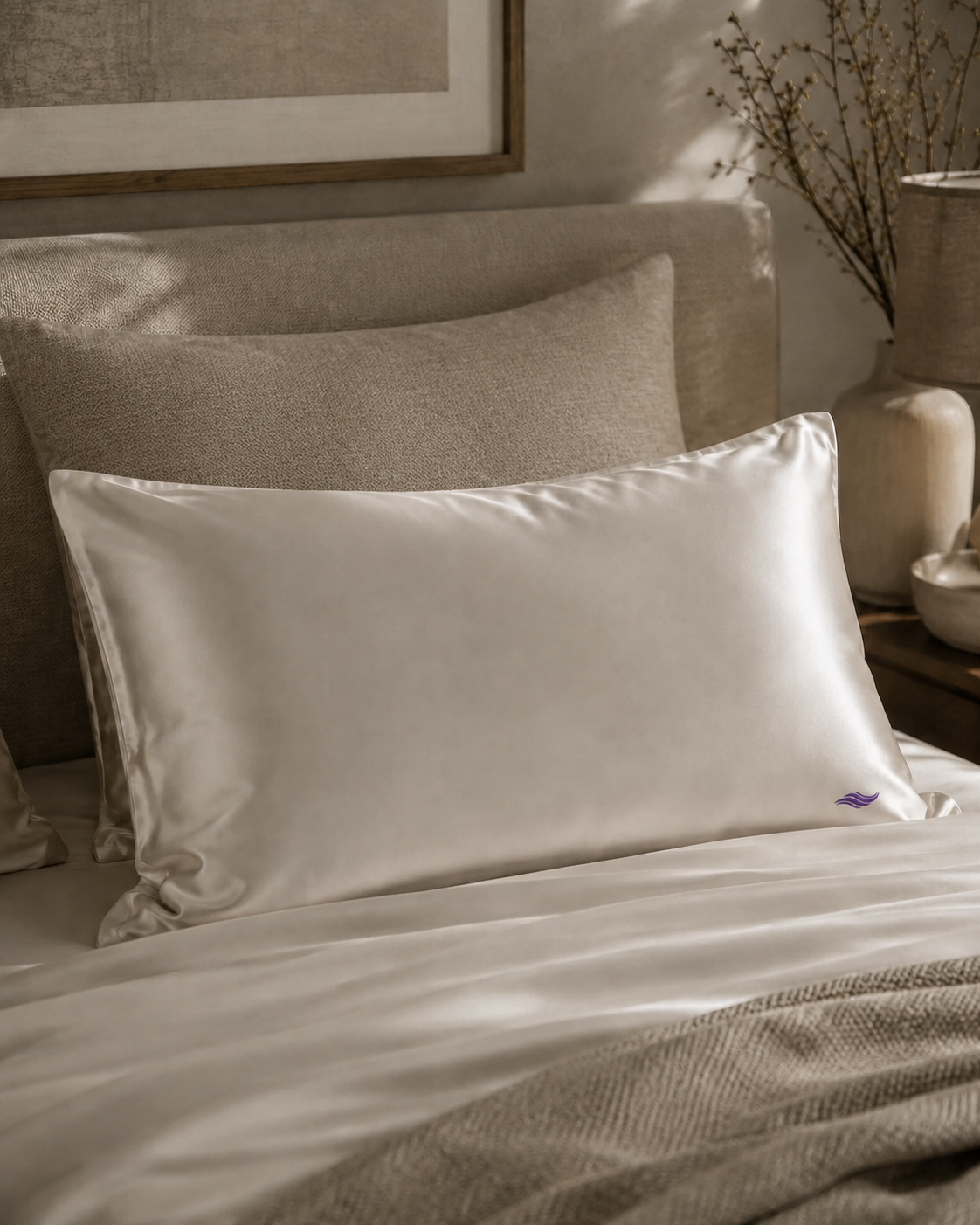 Oyster Shell - VellaMore’s Bespoke Pure Silk Pillowcase