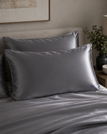 Pewter Gray - VellaMore’s Bespoke Pure Silk Pillowcase