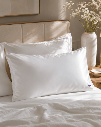 Frost White / Ice - VellaMore’s Bespoke Pure Silk Pillowcase