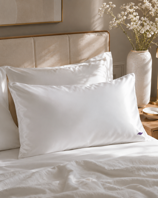 Frost White / Ice - VellaMore’s Bespoke Pure Silk Pillowcase
