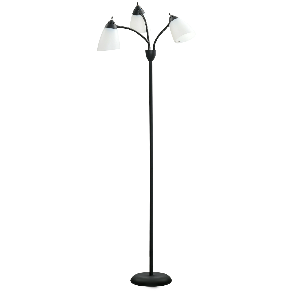 3‑Light Adjustable Arc Lamp - Black