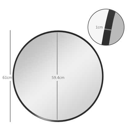 Black Halo Wall Mirror