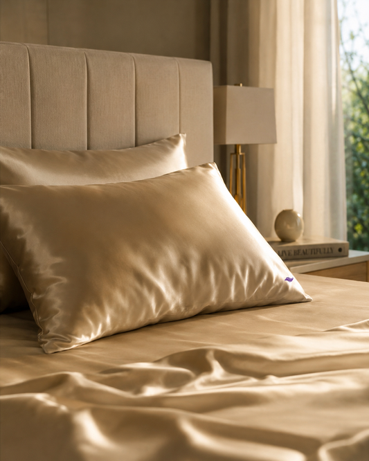 Champagne Gold - VellaMore’s Bespoke Pure Silk Pillowcase