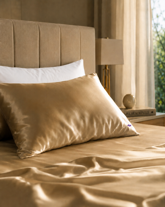 Champagne Gold - VellaMore’s Bespoke Pure Silk Pillowcase