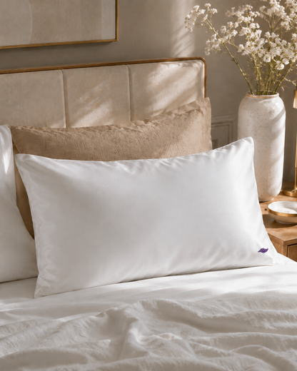 Frost White / Ice - VellaMore’s Bespoke Pure Silk Pillowcase
