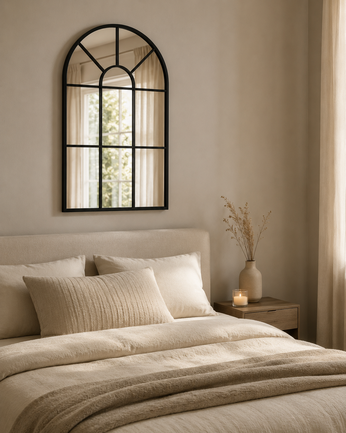 Luxe Arched Window Mirror