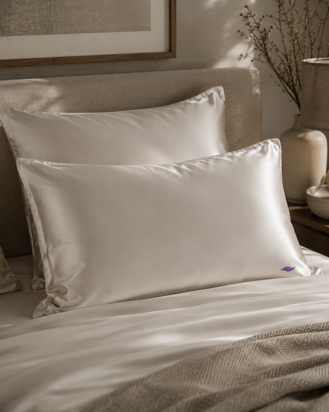 Oyster Shell - VellaMore’s Bespoke Pure Silk Pillowcase