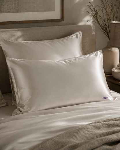 Oyster Shell - VellaMore’s Bespoke Pure Silk Pillowcase