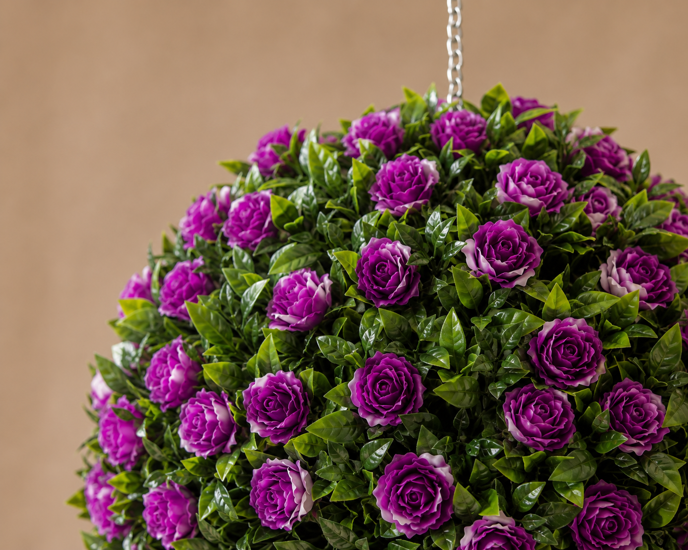Artificial Topiary Rose Balls - Set of 2