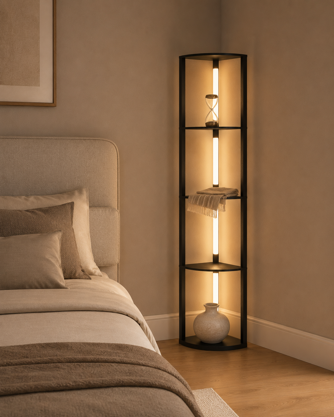 Modern Dimmable Corner LED Lamp