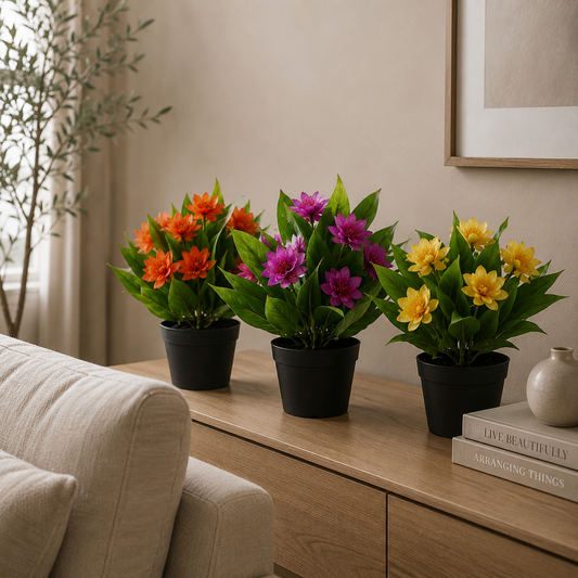 3-Pack Artificial Freesia Plants