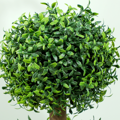 Decorative Artificial Boxwood Trees - Set of 2