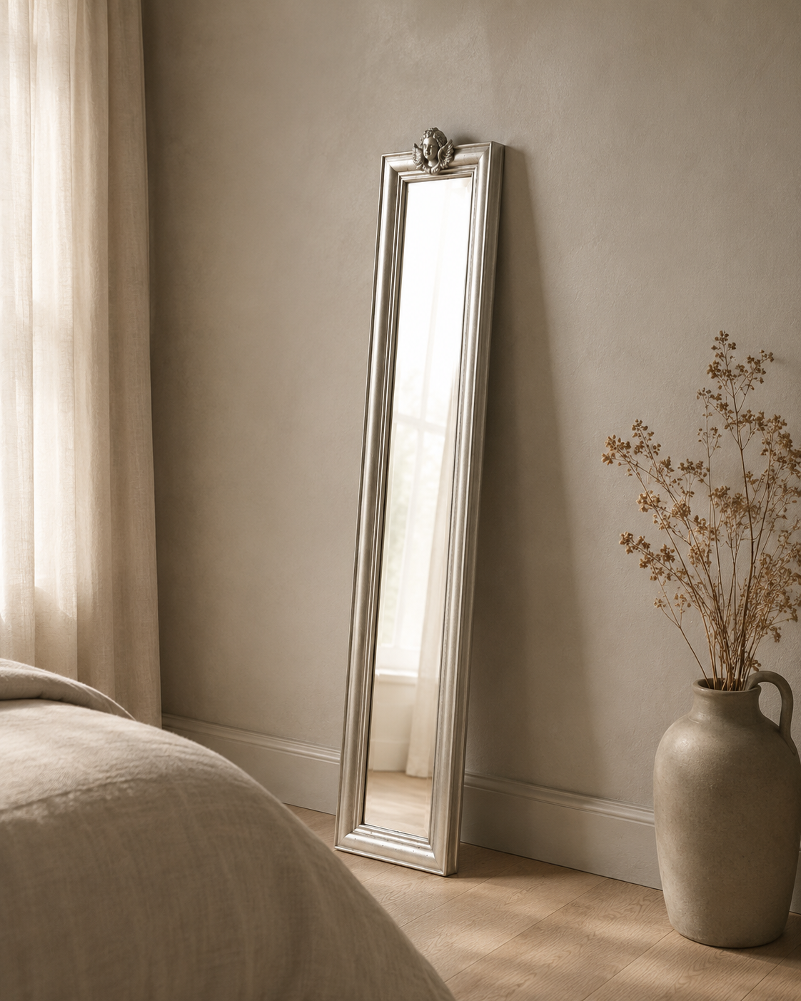 Silver Luxe Tall Mirror